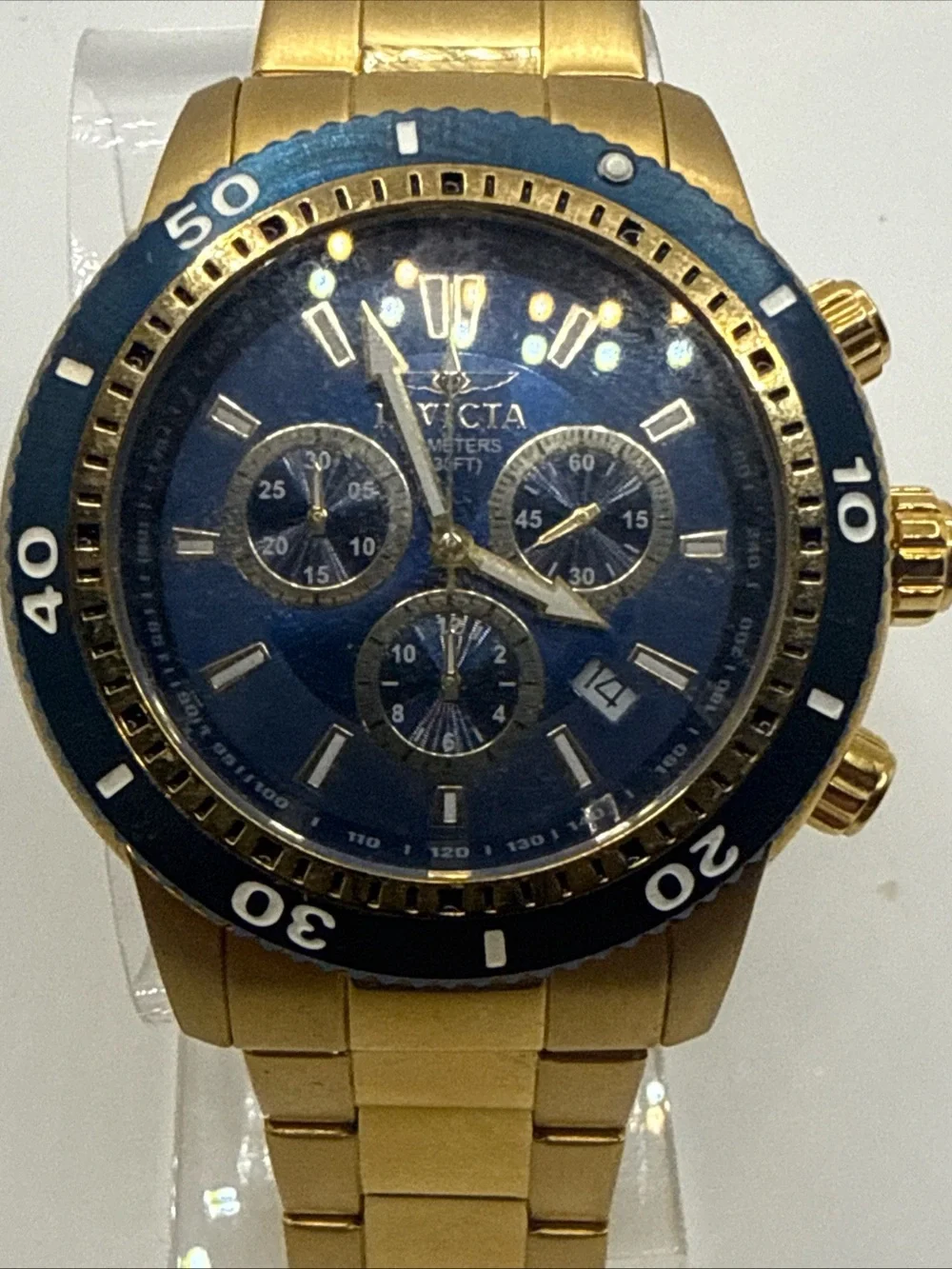 The Invicta Men's 1205 Specialty Quartz Chronograph Dial Watch New Battery!!